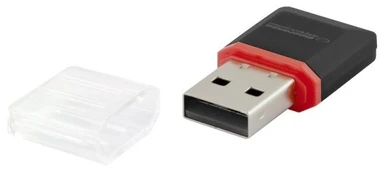 Esperanza EA134K kortelių skaitytuvas Juoda, Sidabras, Permatomas USB 2.0