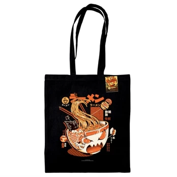 Ilustrata (Ramen X-Ray) Black Tote Bag