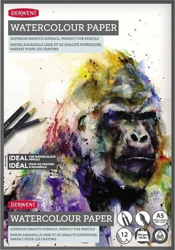 Blok do akwareli Derwent Watercolor Pad A5 300g 12 ark.