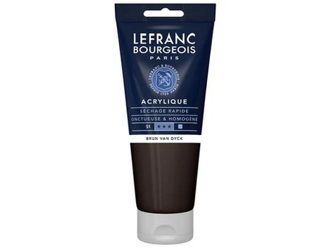 Akriliniai dažai LB Fine 200ml 111 van dyck brown