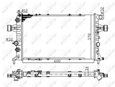 Variklio radiatorius NRF NRF 58178A