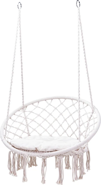 Hamakas-kėdė, Ø 80 cm, baltos sp.