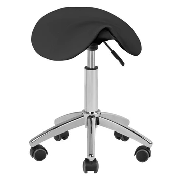 Meistro kėdutė STOOL BEAUTY ROUND BLACK