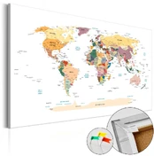 Artgeist Kamštinis paveikslas - World Map [Cork Map] kaina