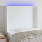 Galvūgalis su LED, baltos spalvos, 103x16x118/128 cm kaina