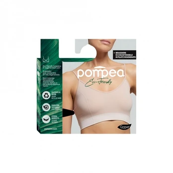 POMPEA ECO FRIENDLY BRASSIERE NERO liemenėlė S/M