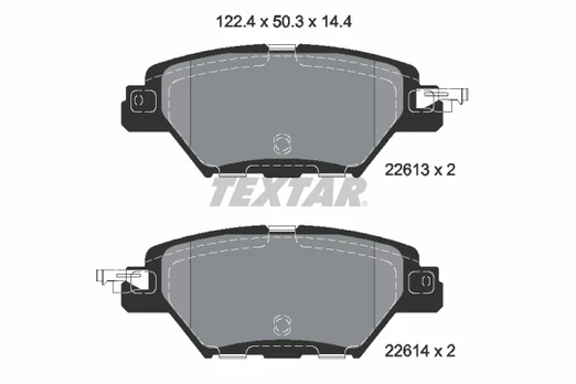 TEXTAR 2261301 Brake pad set