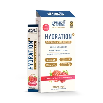 Applied Nutrition Hydration+ 7×8 g. - Strawberry & Raspberry skonis