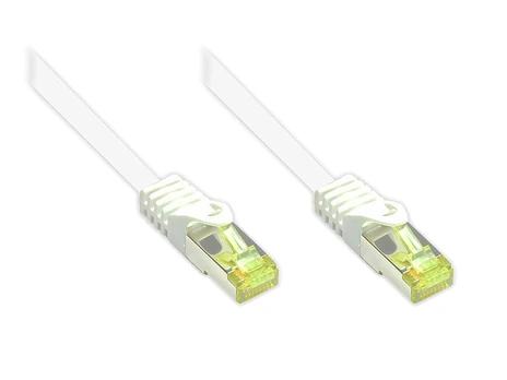 Good Connections Patchkabel mit Cat. 7 Rohkabel S/FTP 0,15m balta
