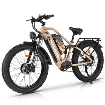 Elektrinis dviratis Philodo Jumbo 26", rudas