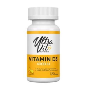 Vitaminai UltraVit Vitamin D3 4000 IU