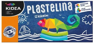 Kidea plastelinas 12 spalvų