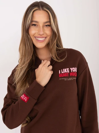 Bluza-D10608BC02568J-ciemny brązowy