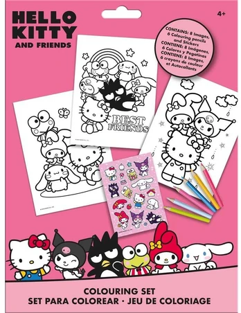 Kids Licensing Hello Kitty and Friends Sticker colouring set