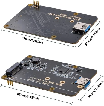 Adapteris M.2 Nvme Ssd Raspberry Pi 4