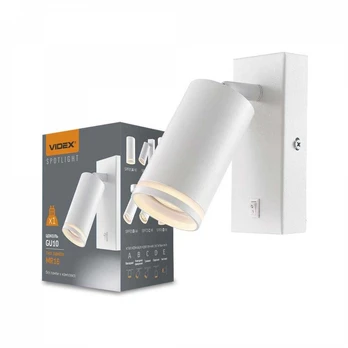 Sienos Spot lempa GU10 Videx, balta