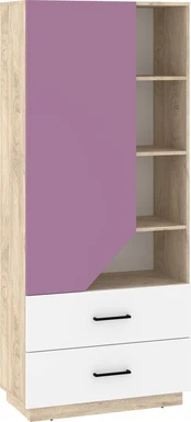 Komoda Pax-04, ruda/violetinė