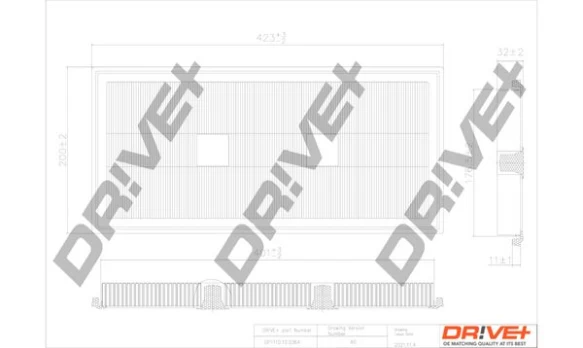 Oro filtras Dr!ve+ DP1110.10.0364