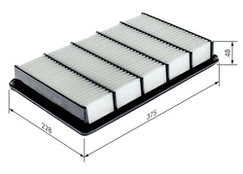 Oro filtras BOSCH F 026 400 362 kaina
