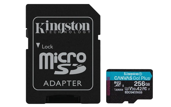 KINGSTON 256GB Micro SDXC + Adapteris