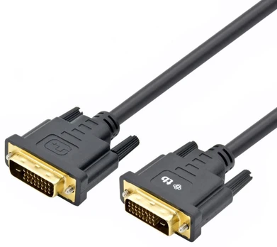 DVI cable M 24 + 1 1.8 m. Black, gold plated