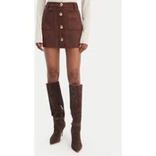 Bardot Dirbtinės odos sijonas Lorenzo 59673SB1 Ruda Regular Fit