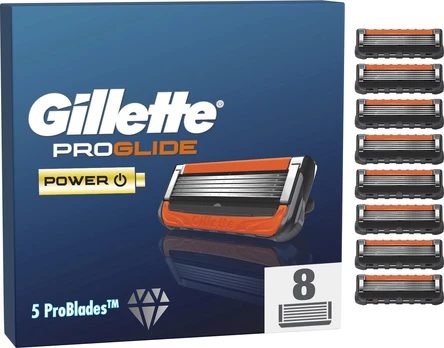 Keičiamos skustuvo galvutės Gillette Proglide, 8 vnt