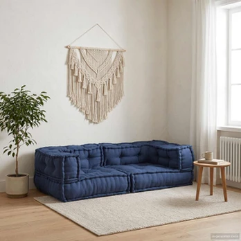 Modulinis Pufas Indigo 140x70x36 Audinys