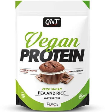 QNT Vegan Protein, Chocolate Muffin, 500 g