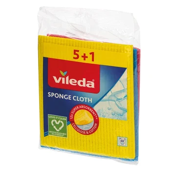 Drėgnos šluostės VILEDA, 5 + 1 vnt.