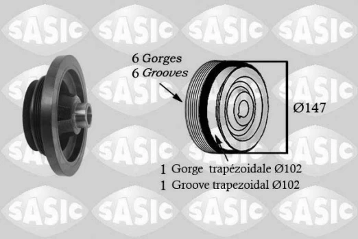 Skriemulys, alkūninis velenas SASIC 2156060