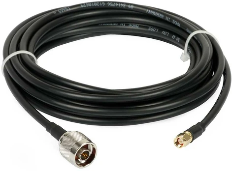 Spacetronik Antenos laidas, N kištukas, SMA kištukas LMR240, 5 m