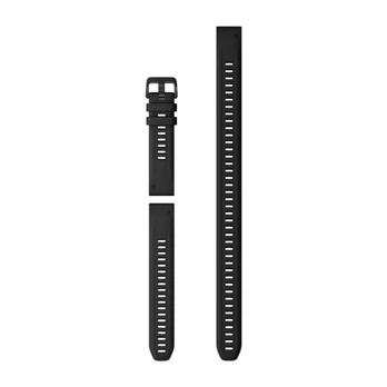 Acc, Descent Mk2s, 20mm QuickFit Black Silicone Band