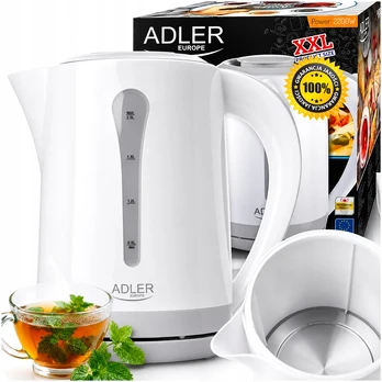 Elektrinis virdulys ADLER, 2,5 l, baltas