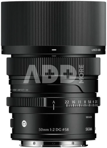 Sigma 50mm F2 DG [Contemporary] Black - SONY E + 5 METŲ GARANTIJA