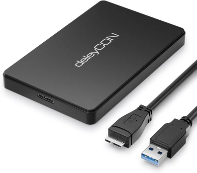 Išorinio kietojo disko dėklas Išorinis 2.5" Sata Ssd/hdd dėklas Usb-a 5gbps