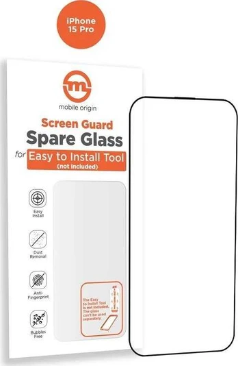 Mobile Origin Oranžinis Screen Guard Spare Glass iPhone 15 Pro