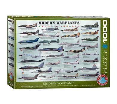 Dėlionė Eurographics, 6000-0076, Modern Warplanes, 1000 d.