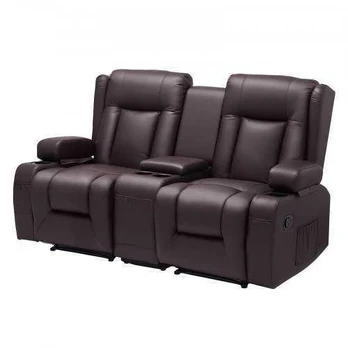 Dviejų vietų atlošiama sofa su centriniu console