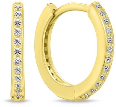 Brilio Silver Glittering auksinis-plated earrings rings EA159Y