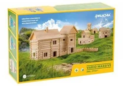 Walachia Dřevěná stavebnice Vario Massive 209 dílků