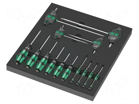 Kit: screwdrivers | Torx® | in a foam tray | 14pcs.