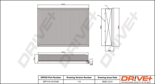Oro filtras Dr!ve+ DP1110.10.0146