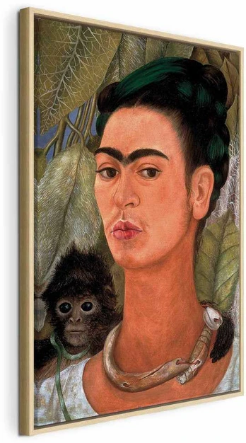 Artgeist Paveikslas - Frida Kahlo – Self-Portrait with Monkey