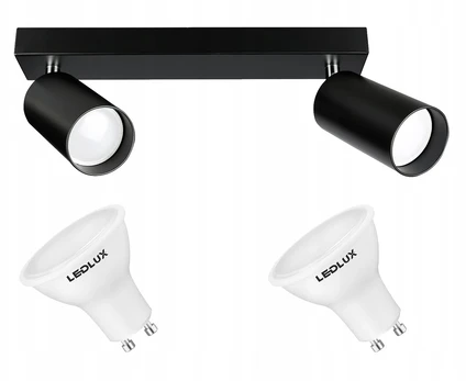 Led lubinis šviestuvas su 2x Gu10 5,5w Led lemputėmis