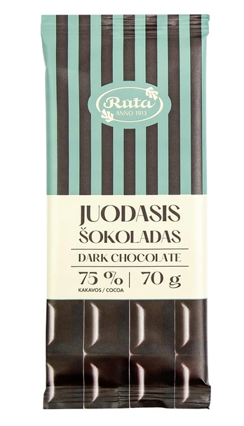 Juodasis šokoladas (75 %), 70 g