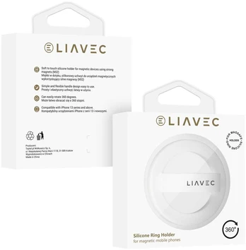 Liavec Ring Magsafe baltos spalvos