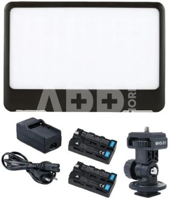Falcon Eyes Soft LED Lamp Set DV-80SL with 2 batteries