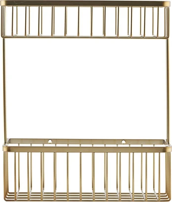 House Doctor - Double Bath Basket - 33x28 cm - Brass