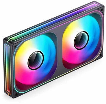 Ventiliatorius Jonsbo ZB-240 Infinity Mirror ARGB Reverse Blade PWM Lüfter - 240mm, juodas